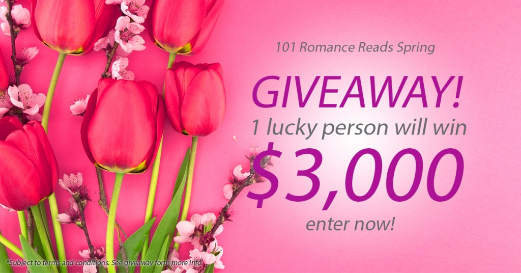 Big Romance Author $3,000 Sping Giveaway April 1-30th, 2016.