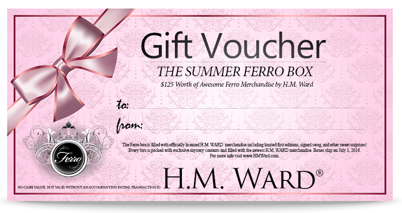 A printable gift voucher for those who purchased the Ferro box and need to gift it prior to the ship date. CLICK THE PICTURE TO OPEN THE FULL SIZE, PRINTABLE IMAGE.